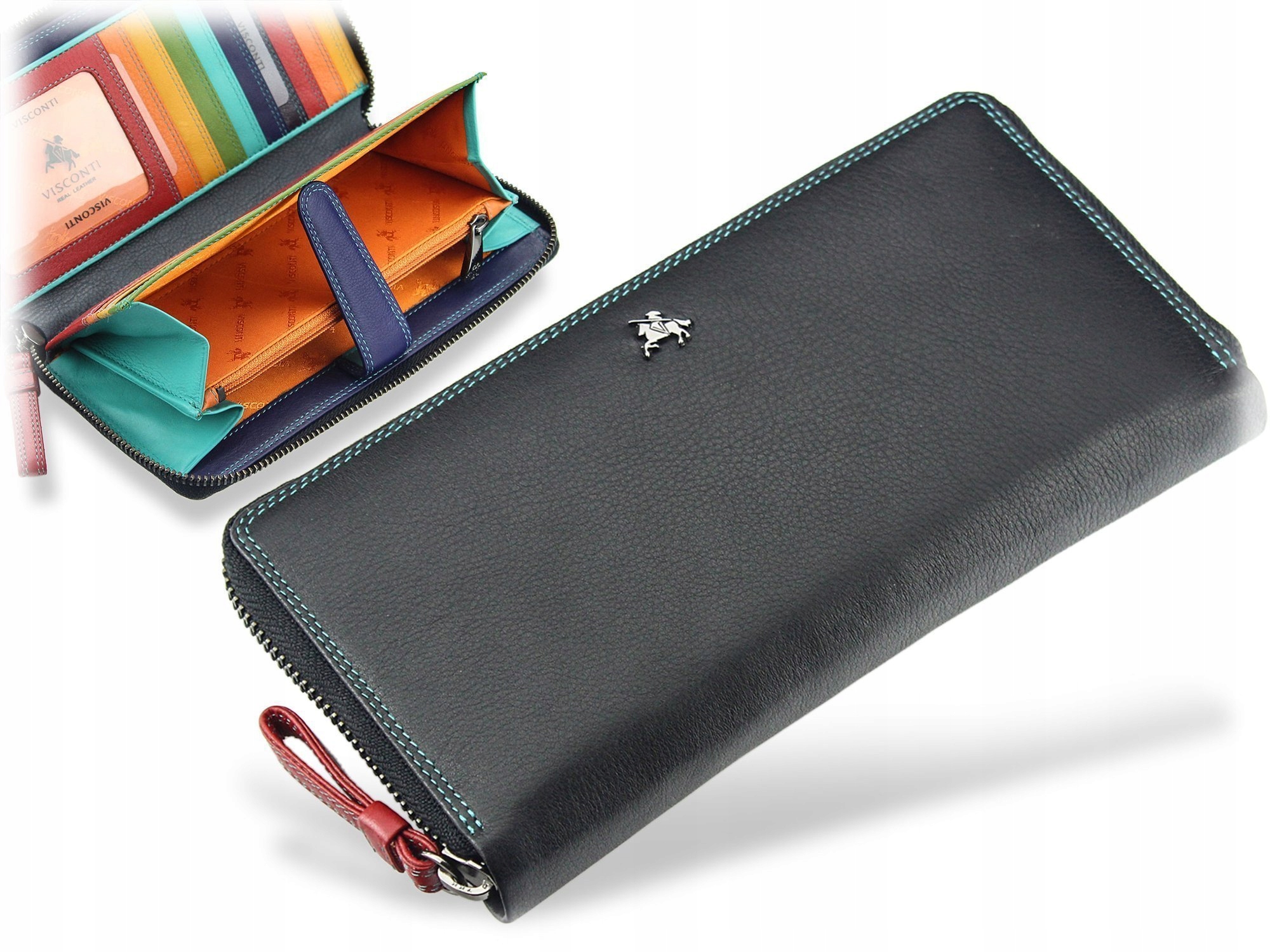 Dámská kožená peněženka Visconti, vícebarevná, kůže