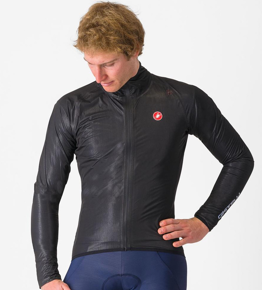 Tenká cyklistická bunda proti dešti Castelli Squall Shell Jacket vel. M