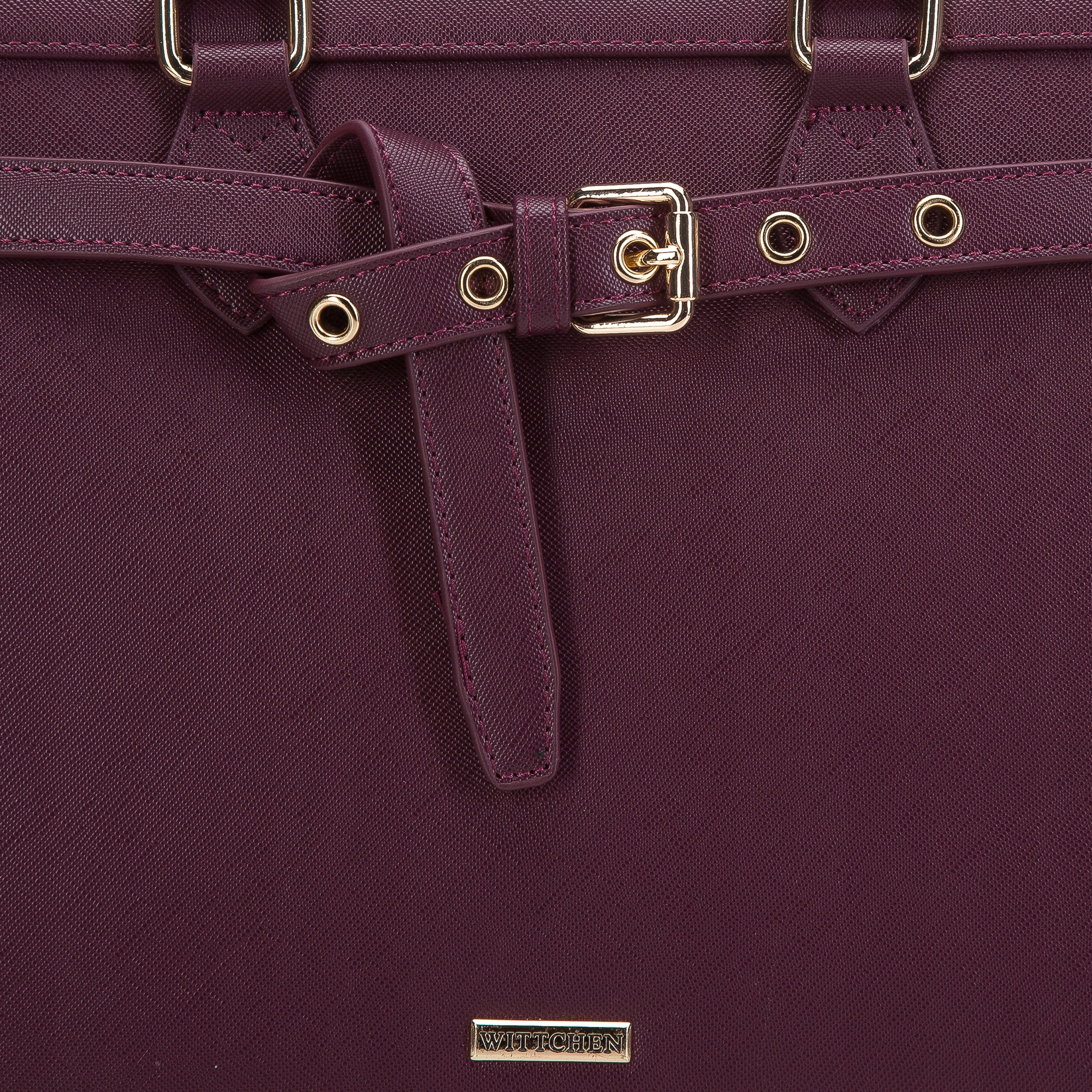 WITTCHEN torebka kuferek z ekoskóry śliwkowa Płeć kobieta