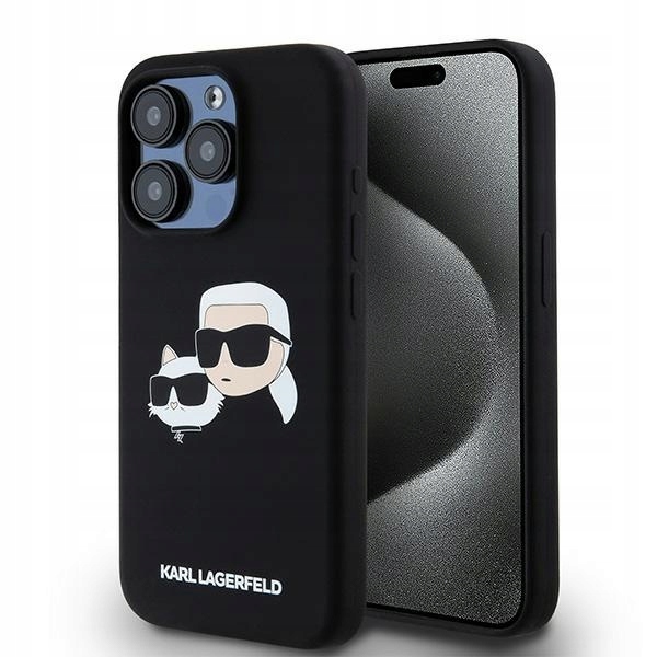 Zadní Kryt Karl Lagerfeld pro Apple iPhone 15 Pro, černý