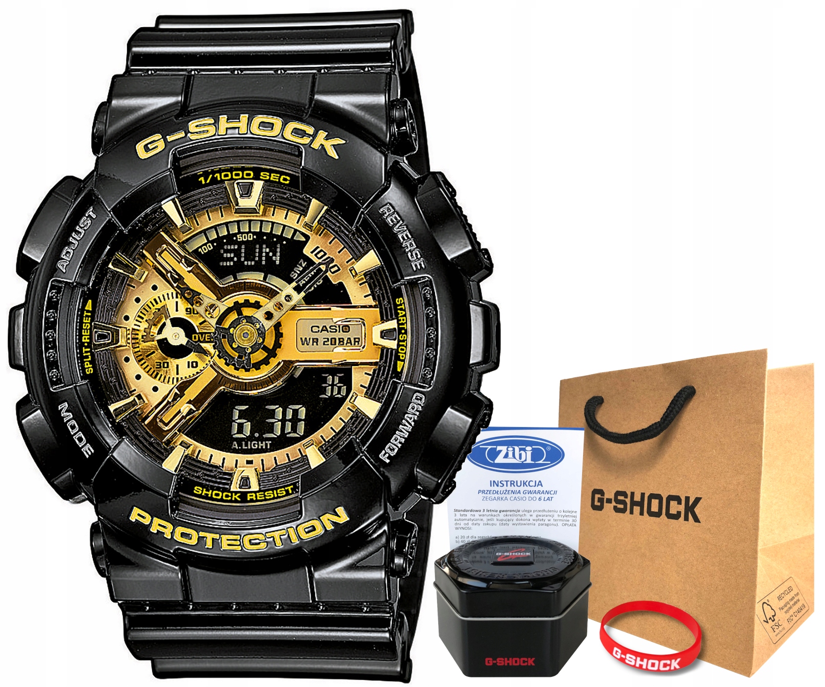 

Zegarek Casio G-shock GA-110GB-1AER 20BAR hologram