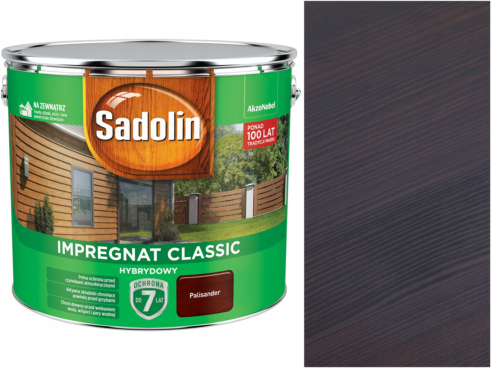 Sadolin Classic Hybrydowy - Palisander 4,5L