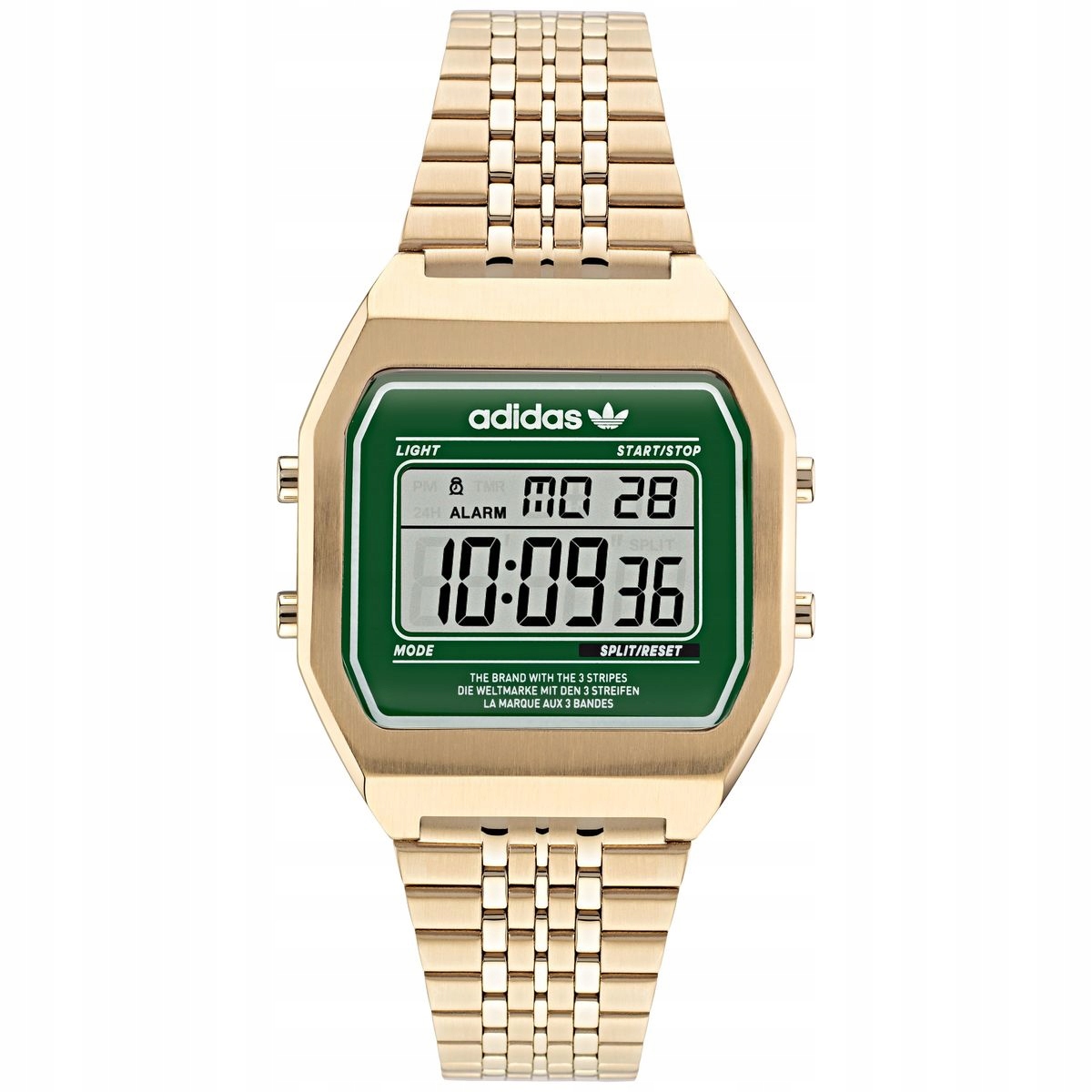 zlaté hodinky adidas Originals Street Digital Two AOST22071