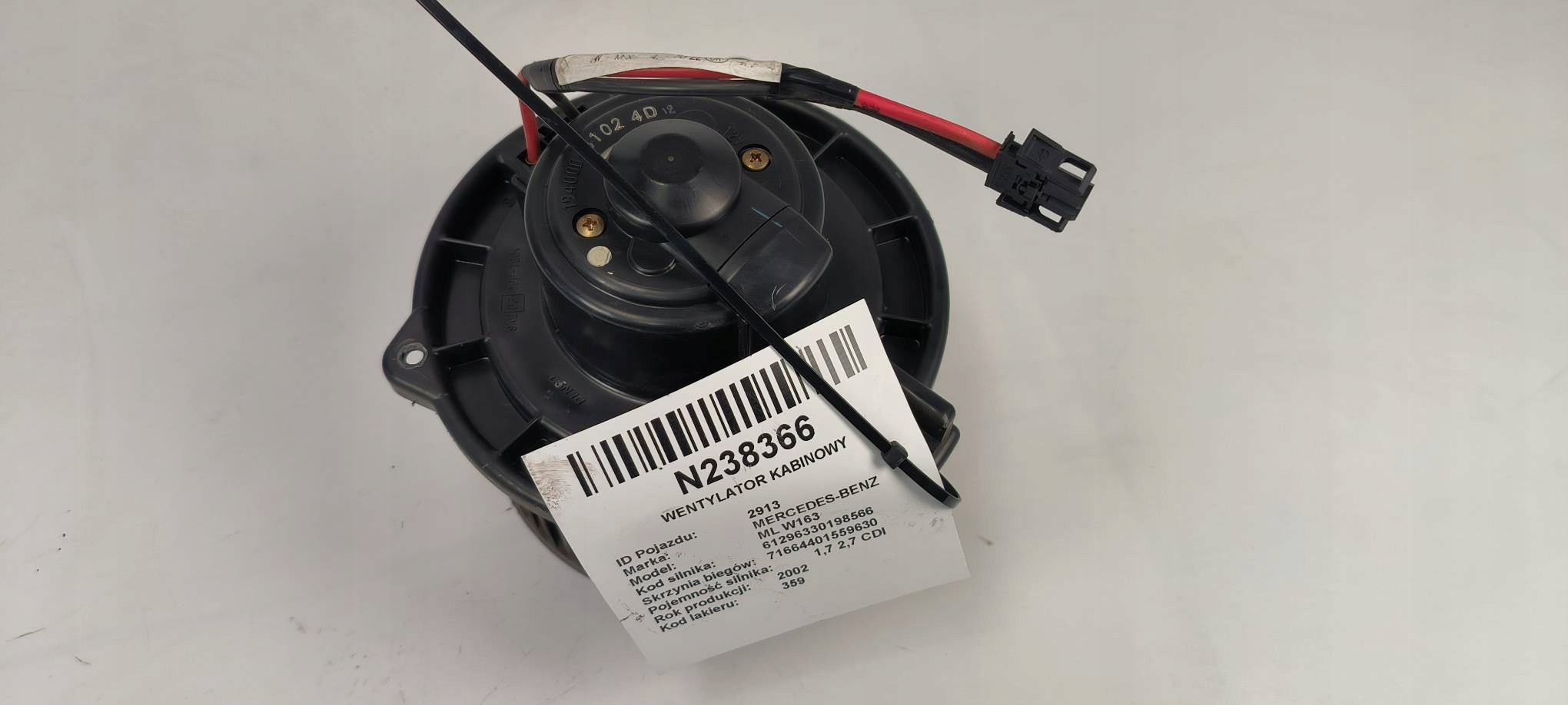 ventilator kabinski AA246460-8970 MERCEDES-BENZ ML W163