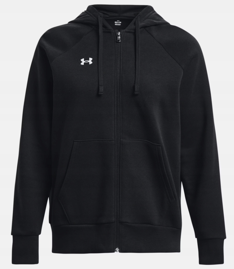Dámská Mikina s kapucí Under Armour Rival Fleece Fz, černá, vel Xs