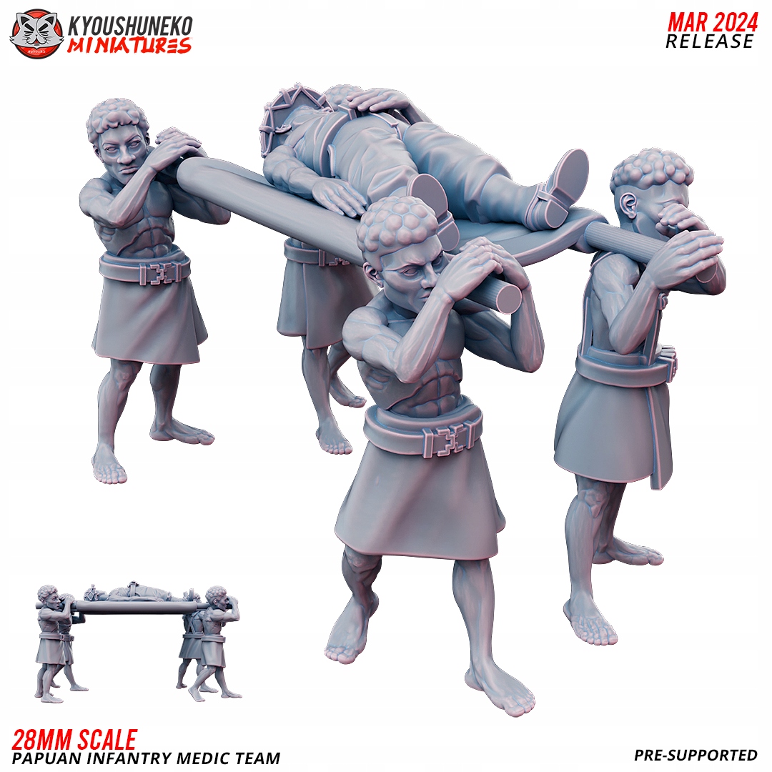 Papuan Infantry Medic Team Kyoushuneko Miniatures