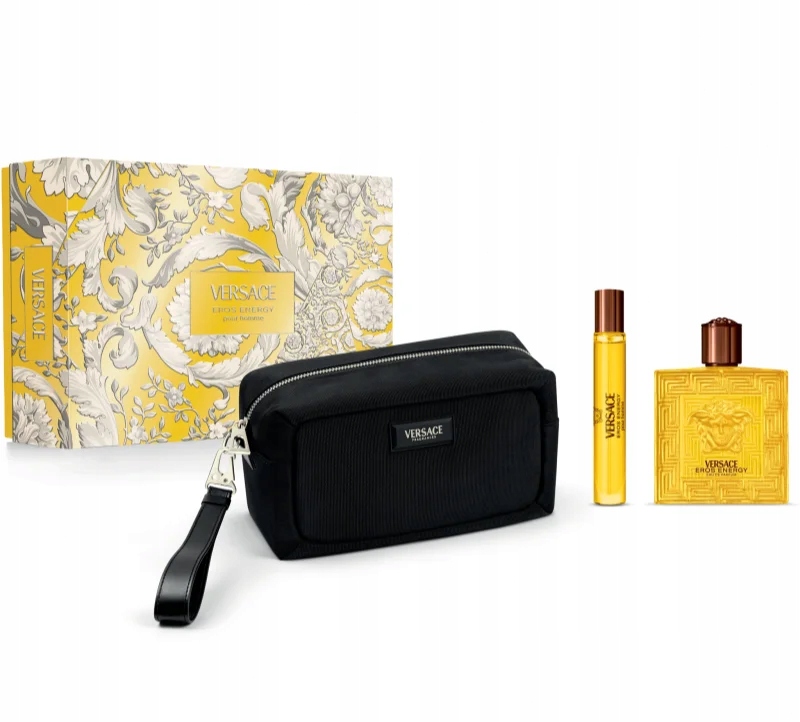 Versace Eros Energy zestaw Edp 100 ml 10 ml travel kosmetyczka męskie