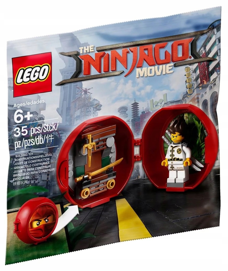 Nová Lego Figurka Ninjago Movie 5004916 Kaiova kapsle Polybag