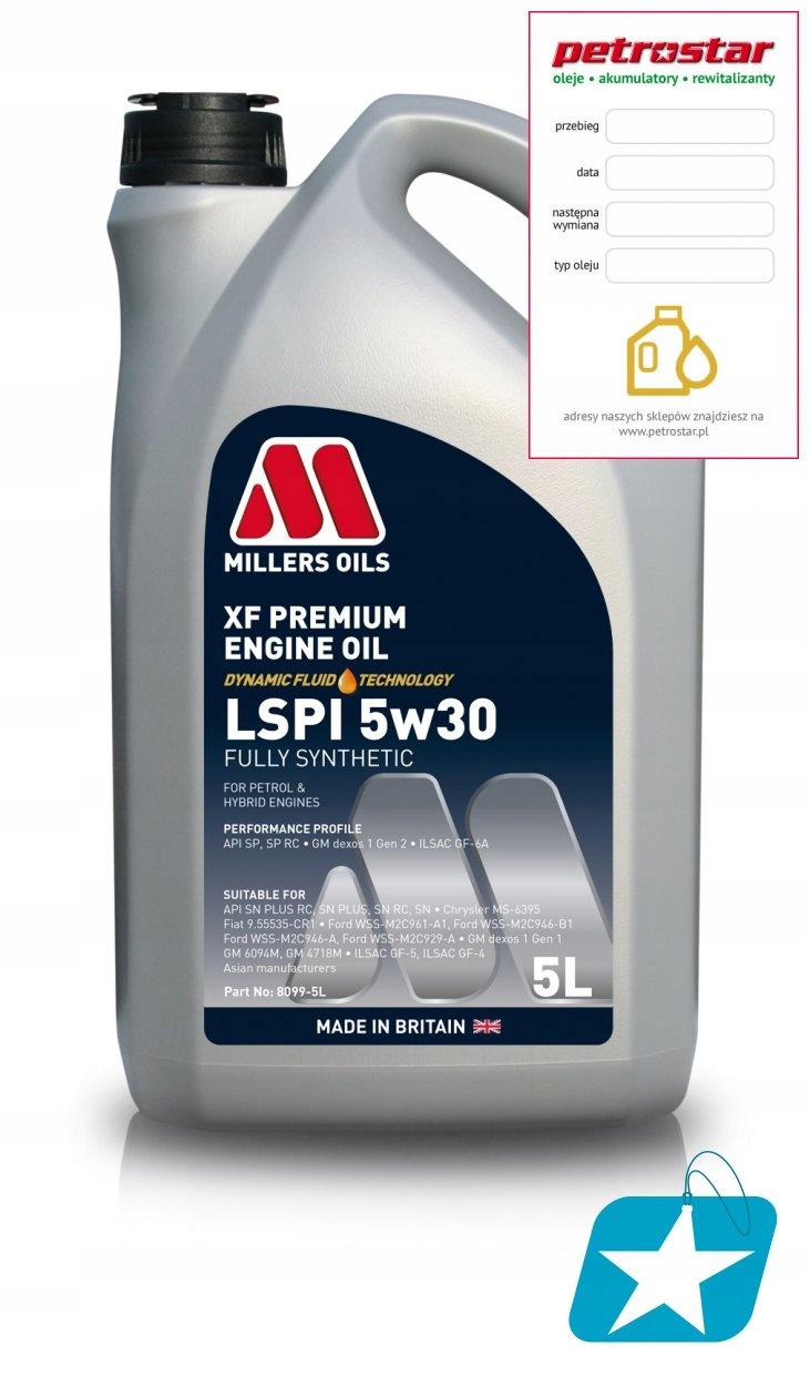 Millers Xf Premium Lspi 5W30 5L