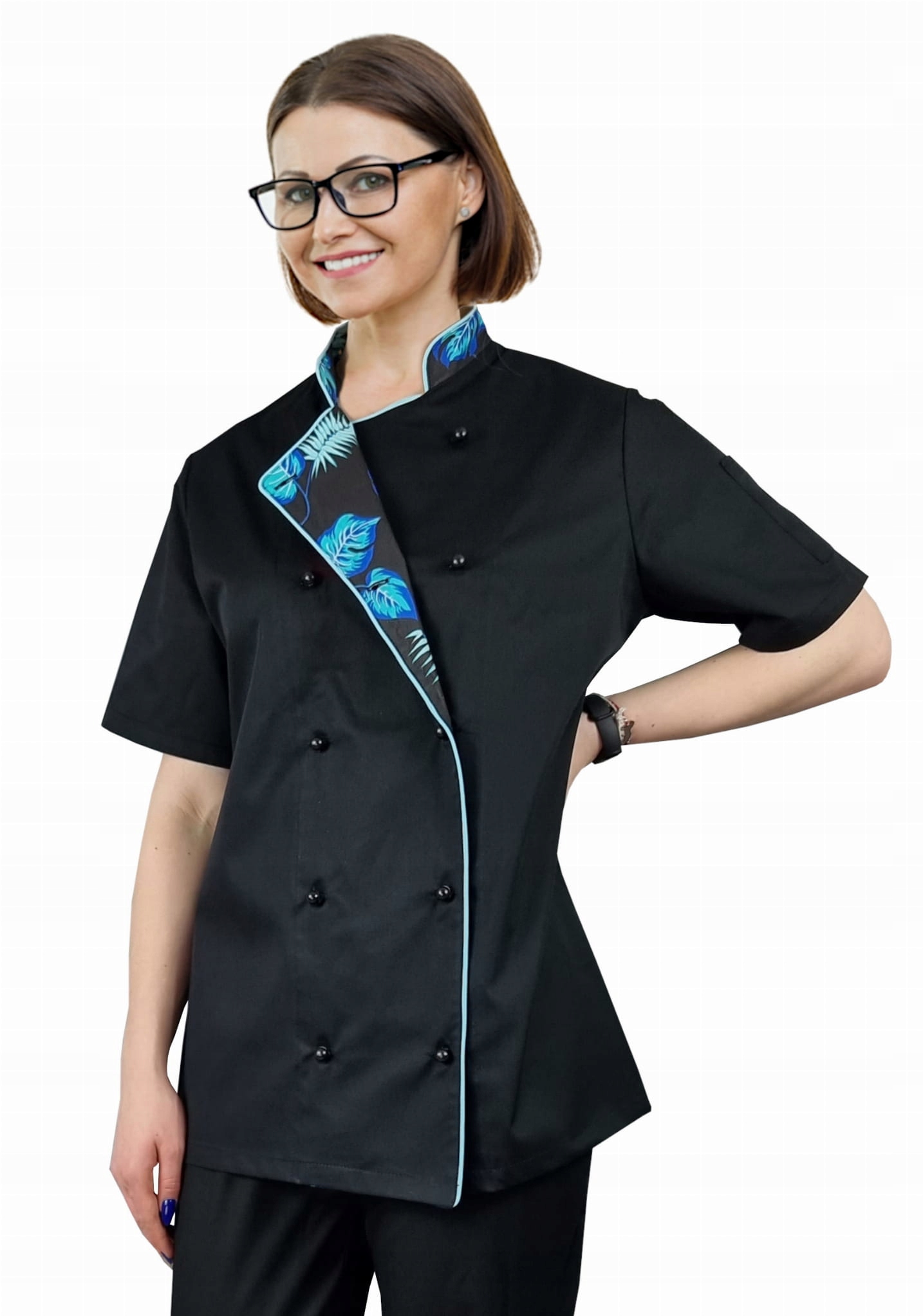 Bluza kucharska kitel Master Chef krótki rękaw