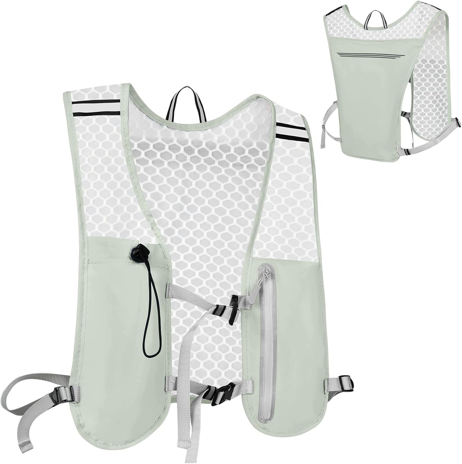 Wielofunkcyjna Kamizelka do biegania 500ml Ultralekka 115g Odblaskowa