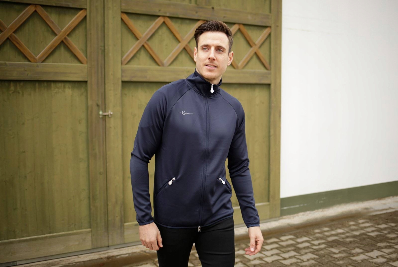 Bluza jeździecka funkcyjna, męska, granatowy, roz. XL, Covalliero Rozmiar XL