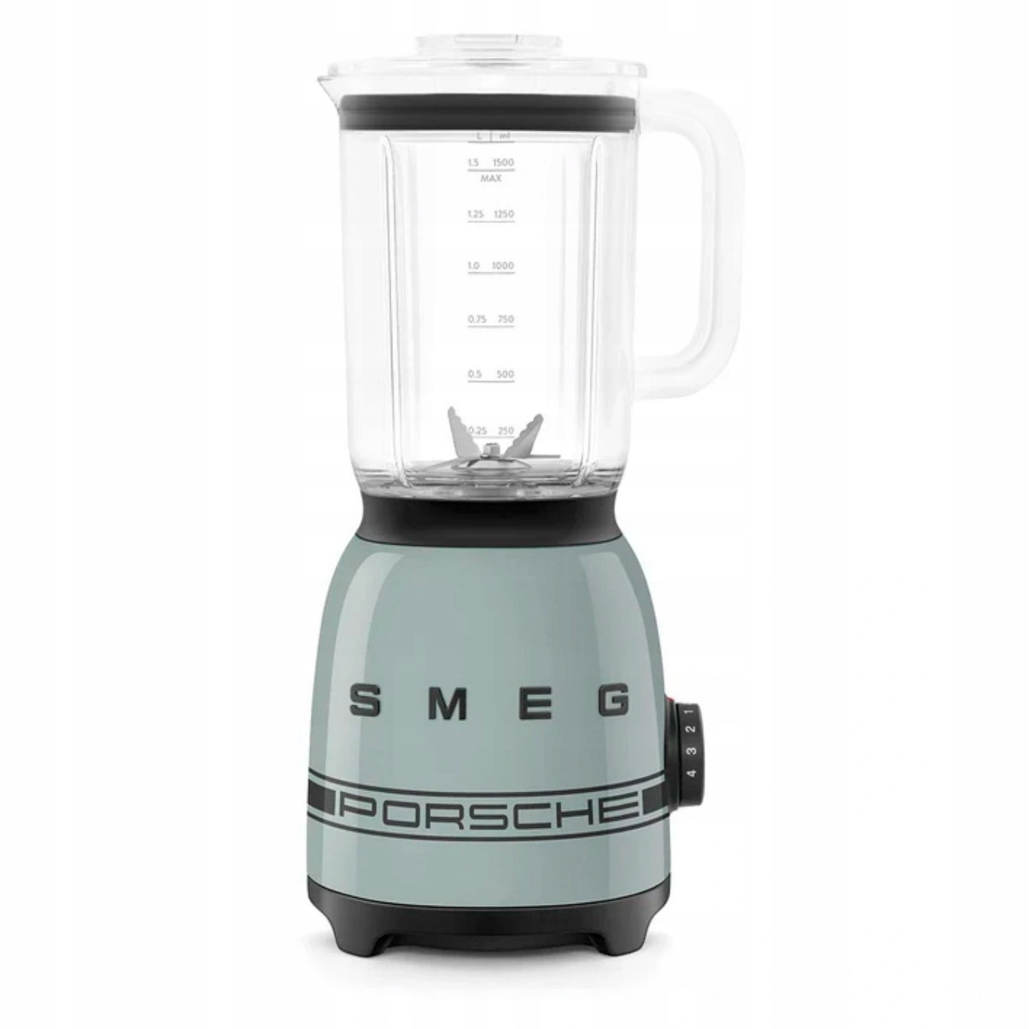 Stolní mixér Smeg x Porsche BLF03PSGEU šedozelený 1,5 L