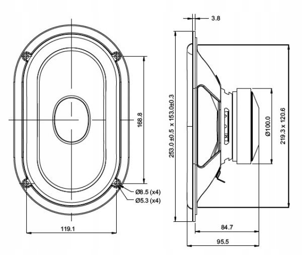 Głośnik SB Acoustics SB15SFCR39-4 Model 060-2982