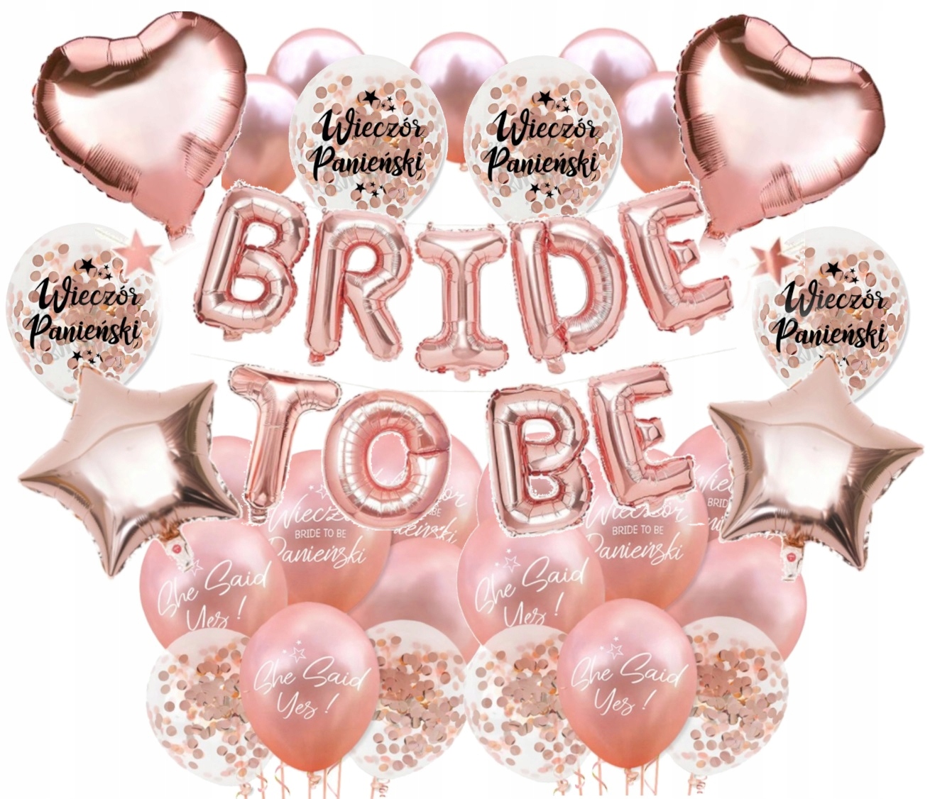 

Balony Dekoracje Na Wieczór Panieński Bride To Be