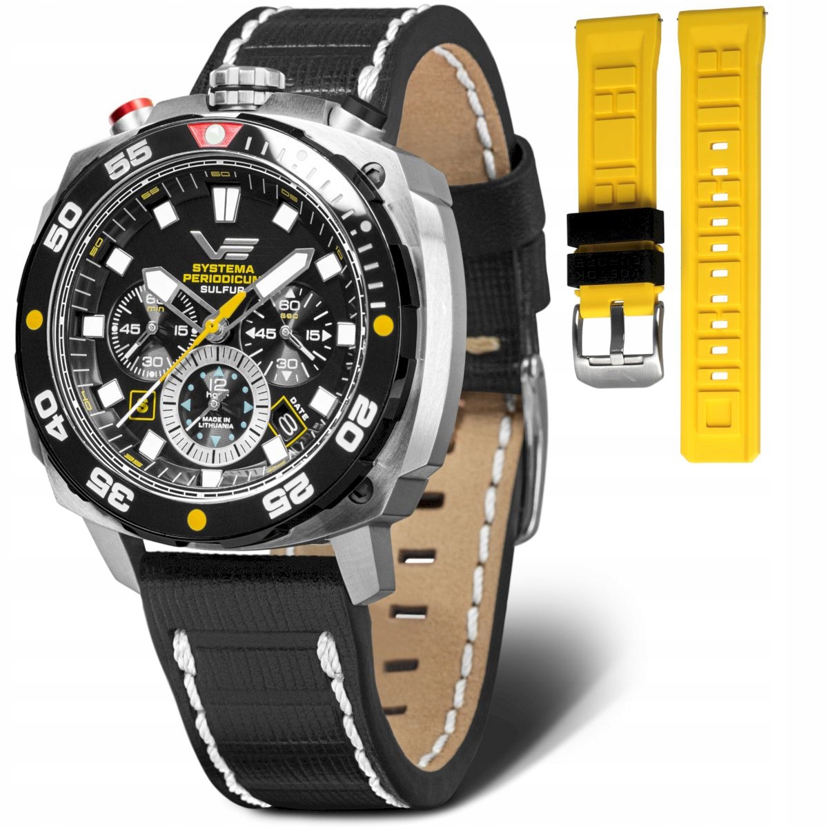 Hodinky Vostok Europe Systema Periodicum Sulfur žluté VK67-650E725