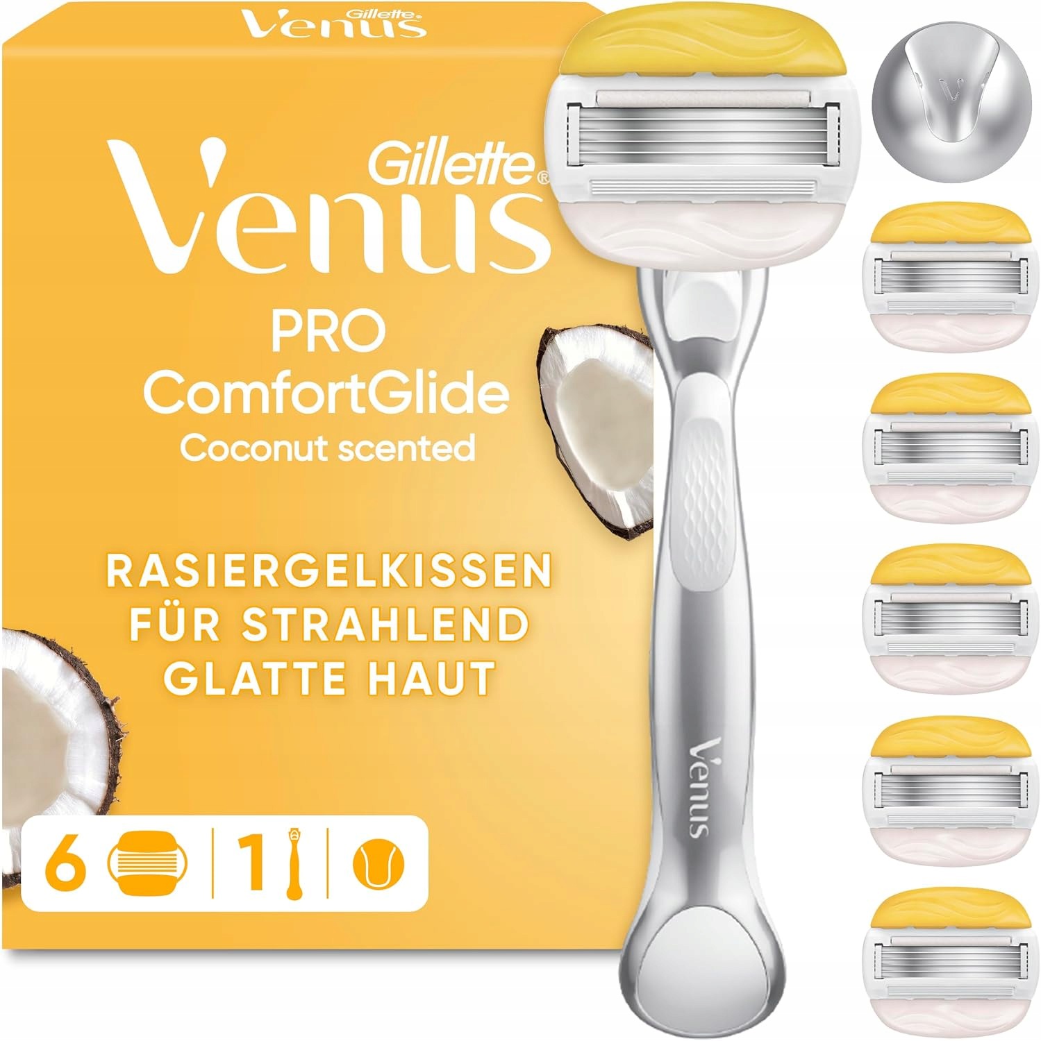 Pro Comfortglide golarka o zapachu kokosowym+6 wkładów