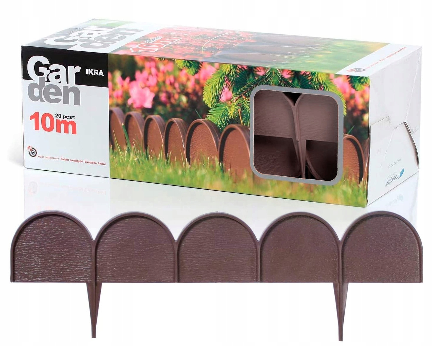 

Obrzeże ogrodowe Garden Line Ikra 10m brązowe