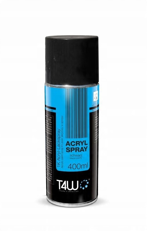 

T4W Lakier akryl spray Czarny Połysk/ 400ml 12szt.