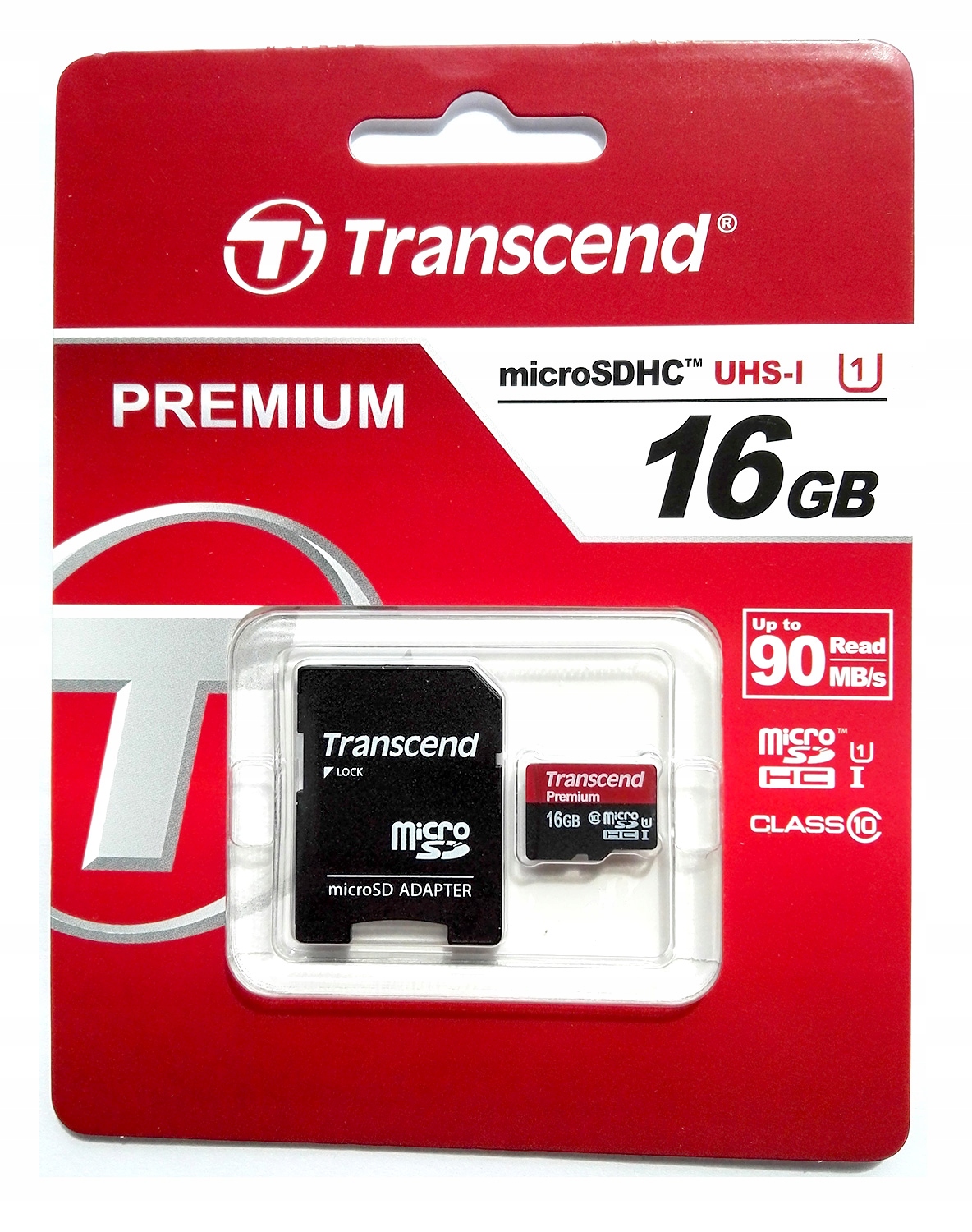 Transcend 16 Gb micro Sd Hc Class 10 Premium 90MBs