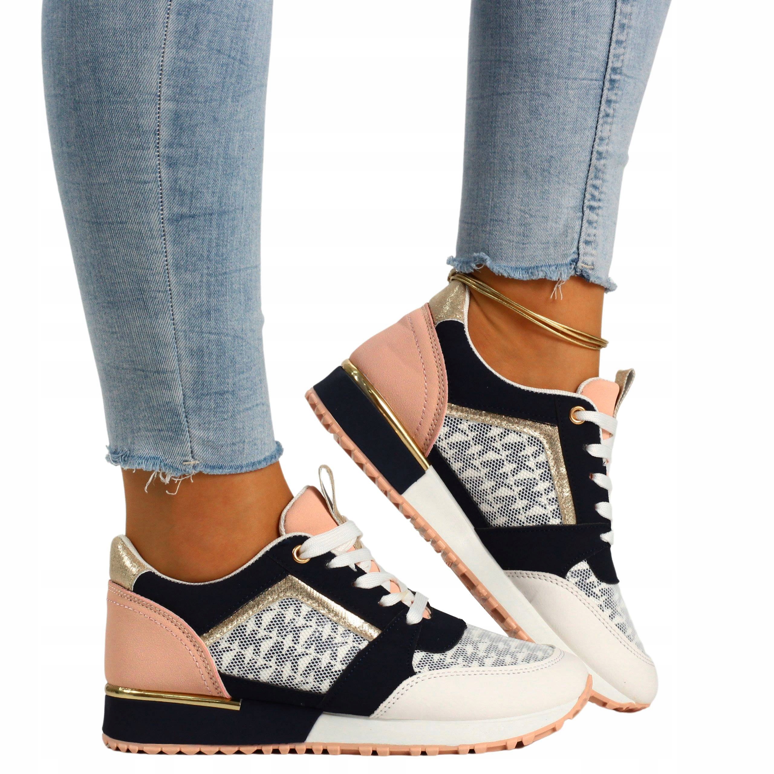 

Buty Damskie Sneakersy Sportowe Obuwie Wiązane