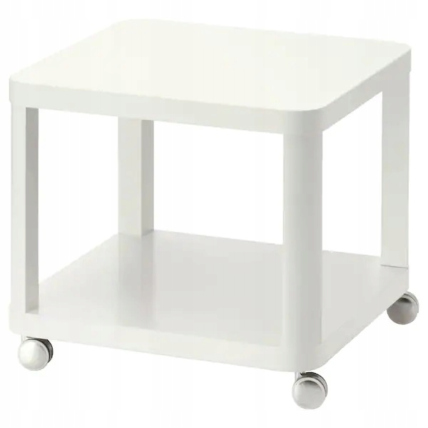 

Ikea Tingby Stolik na kółkach 50x50 cm biały