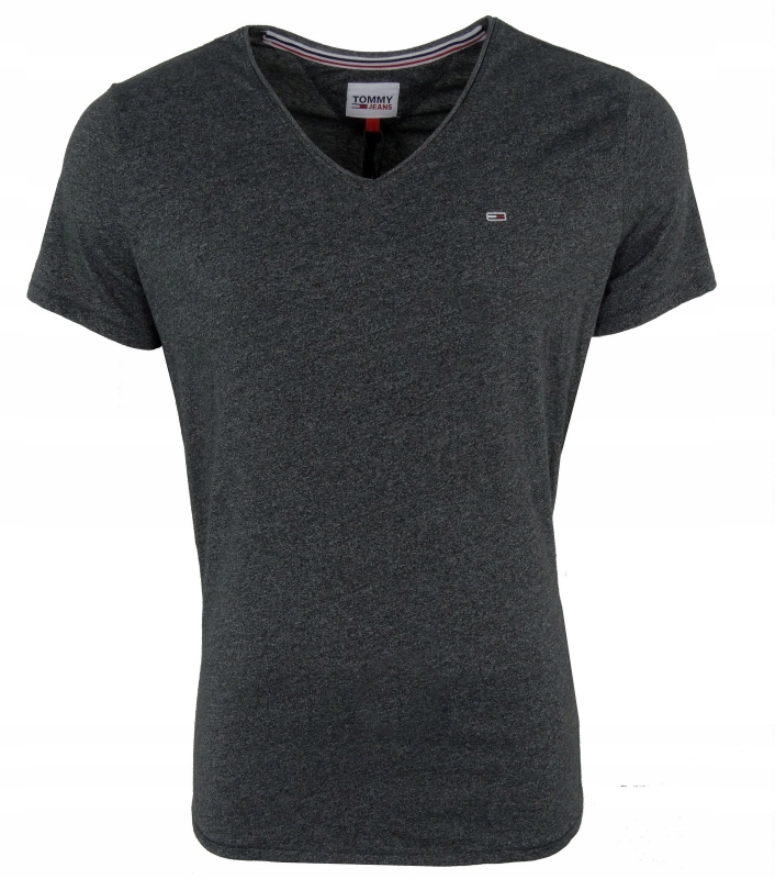 

Tommy Jeans, t-shirt męski, czarny melanż, XL