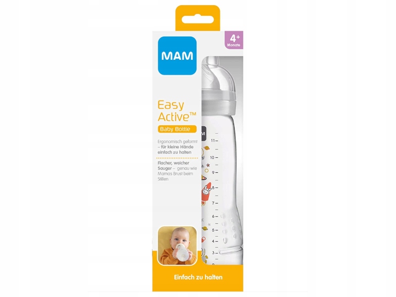 

Butelka Mam Baby Easy Active 330 ML Smoczek 4M+