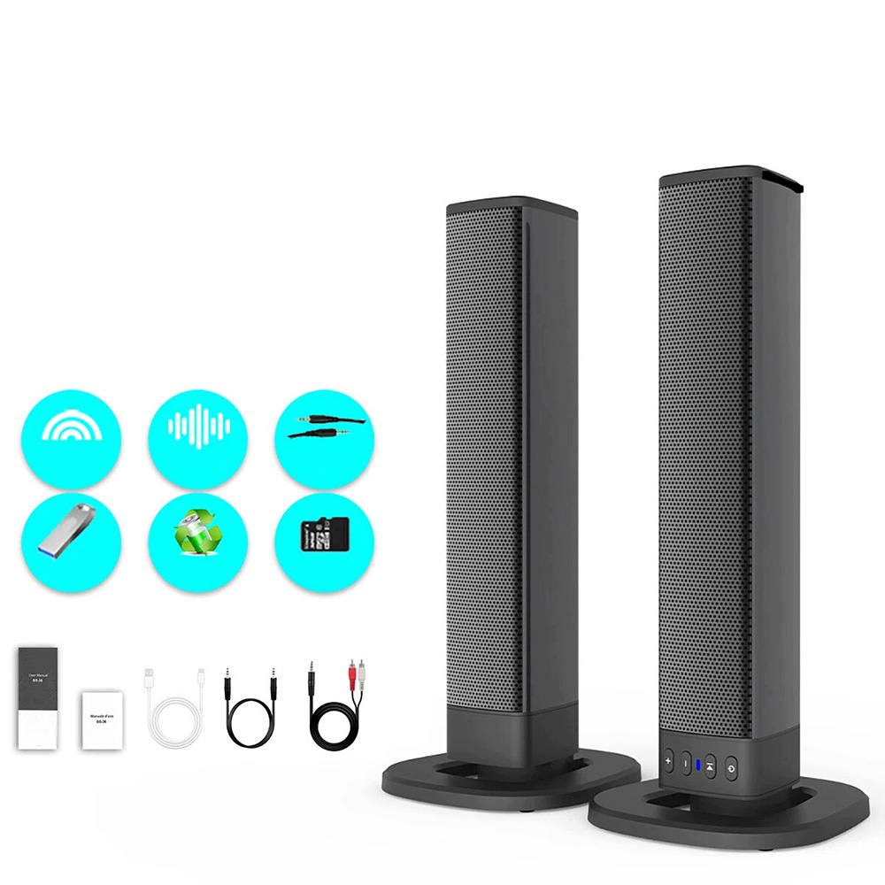 Bluetooth soundbar pro Tv a Pc, 3D prostorový zvuk, subwoofer, Usb