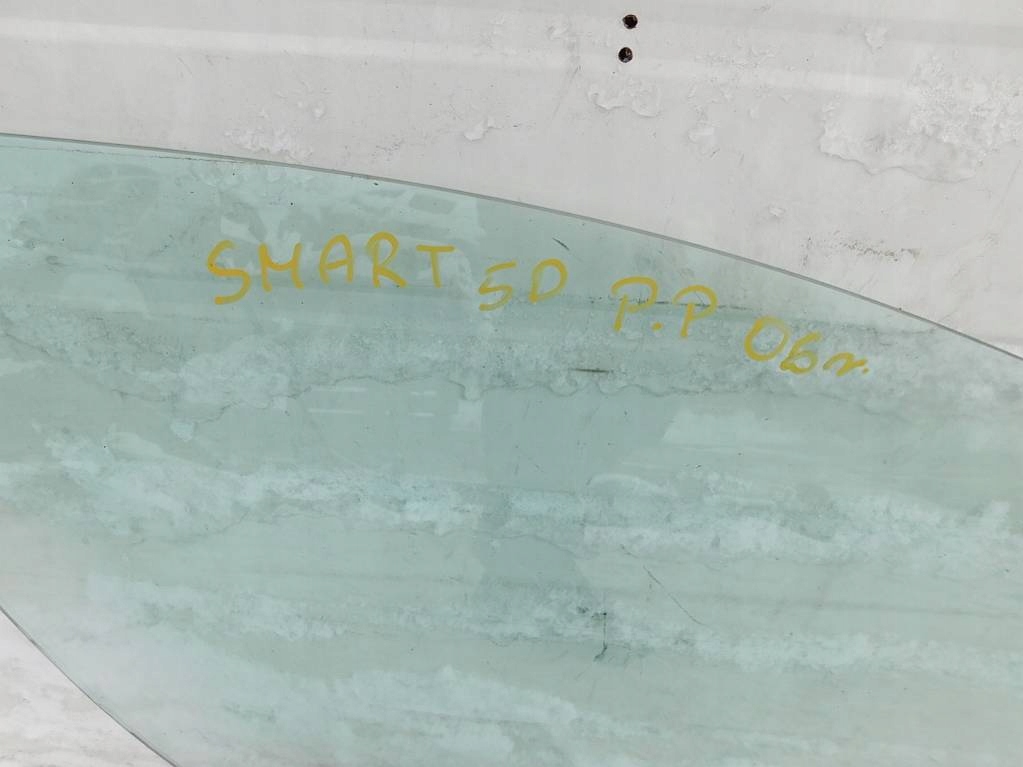 SMART FORFOUR I 2006r SZYBA DRZWI PRAWY PRZÓD Wersja Europejska