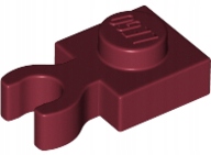 

Lego Dark Red Plate 1x1 Clip 4085d 1szt