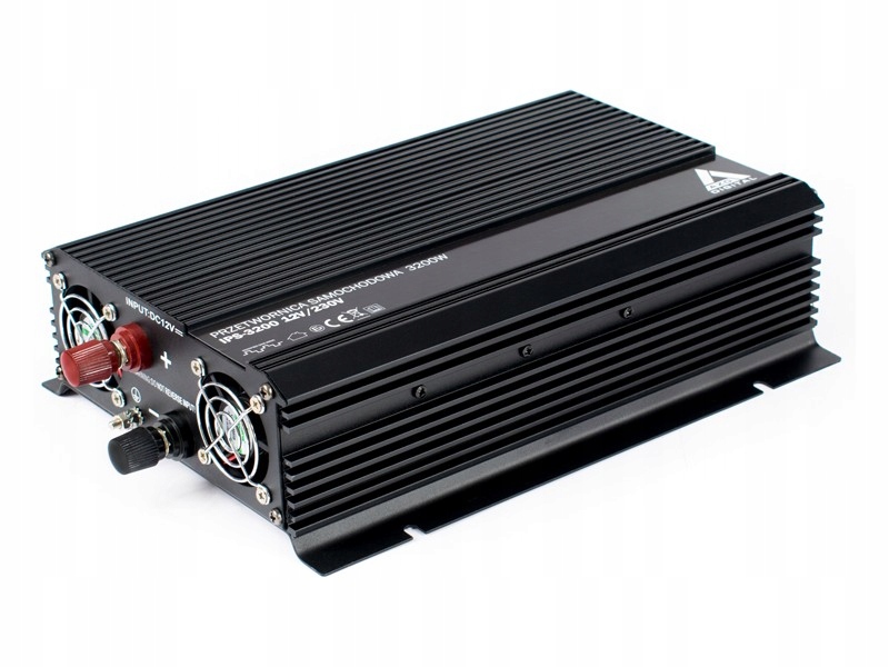 PRZETWORNICA NAPIĘCIA 12V 230V SAMOCHODOWA 3200W Stan opakowania oryginalne
