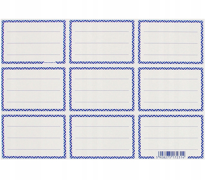 

Starpak Naklejki Szkolne Na Zeszyty 9 Szt.