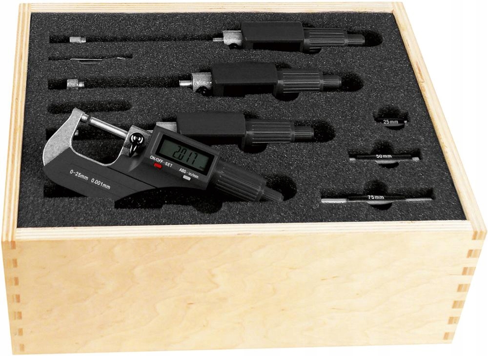 Набор внешних микрометров FORTIS 0-100 мм