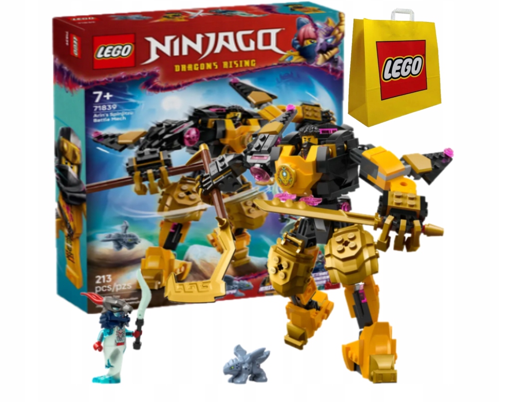 Zestaw Klocków Lego Ninjago 71839 Arin I Robot Bojowy Spinjitzu