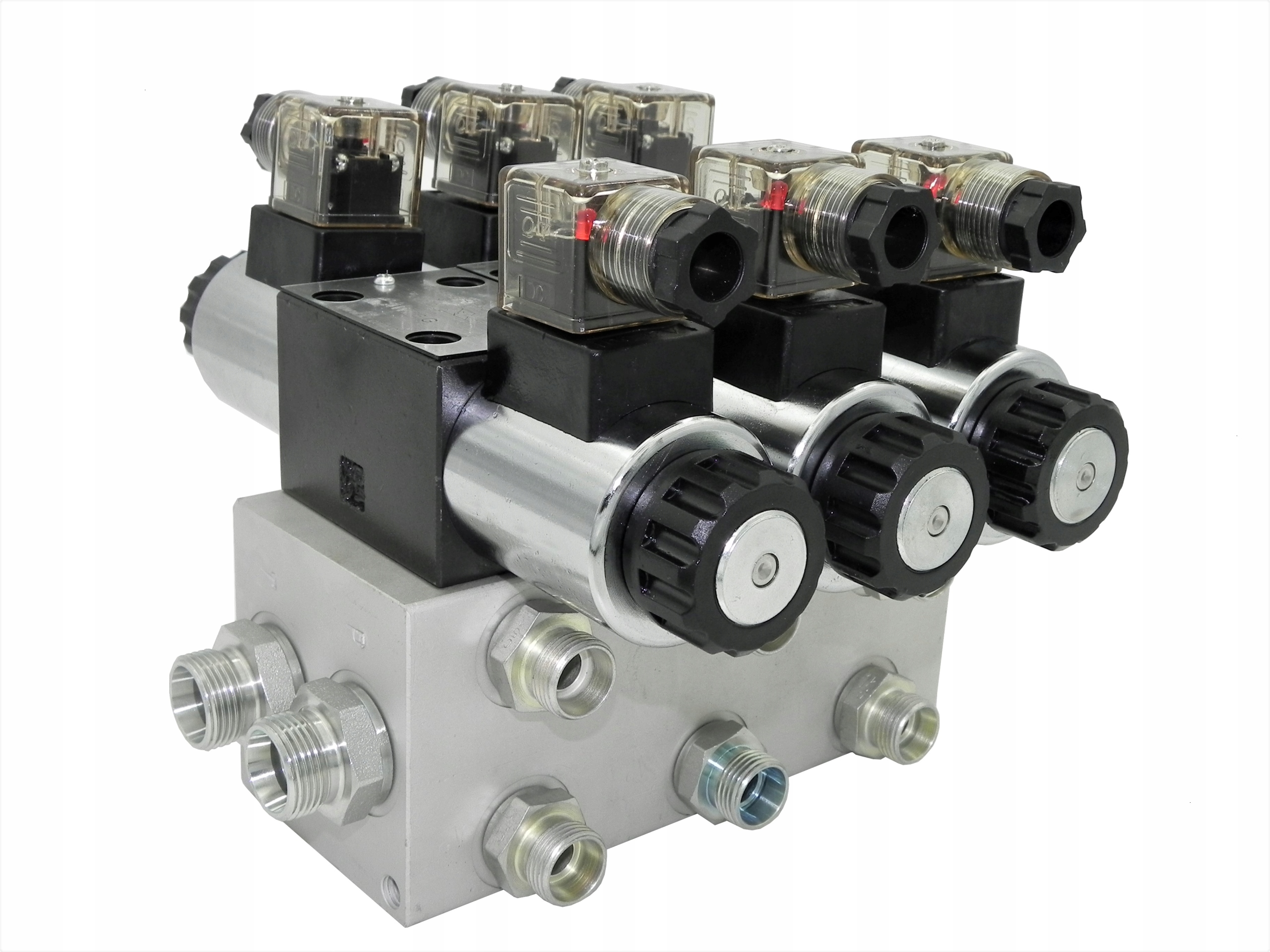 Hydraulický Rozdělovač Cetop 3, 3 Sekce, 60L, Elektrický 230V