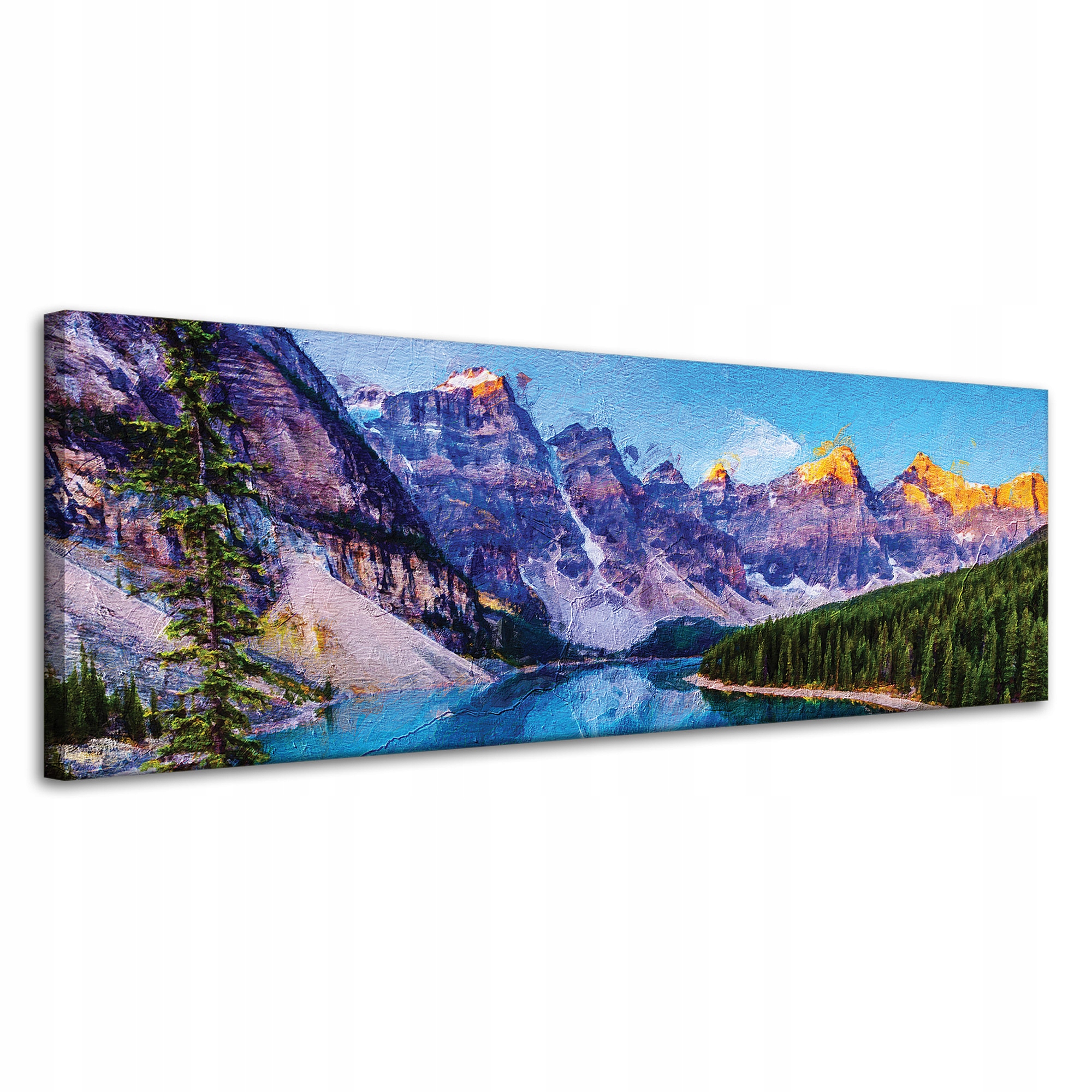 Obraz na plátně Řeka Hory Příroda Lesy 120x40 cm Ideální jako dárek