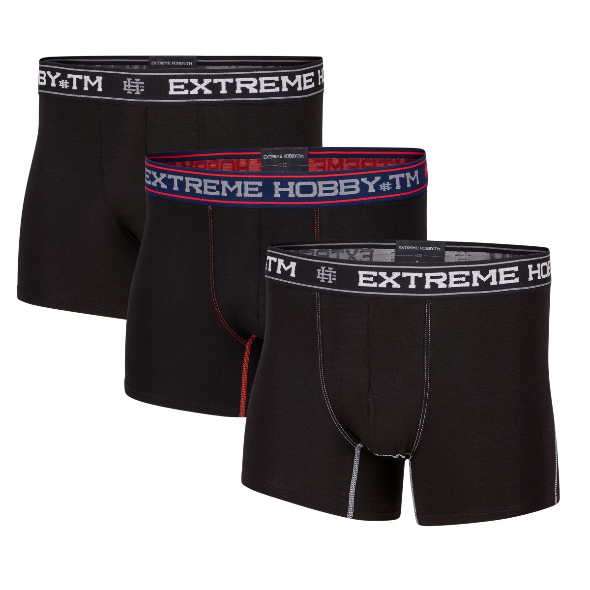 

Bokserki Męskie Bawełniane Eh 3-pack czarne M