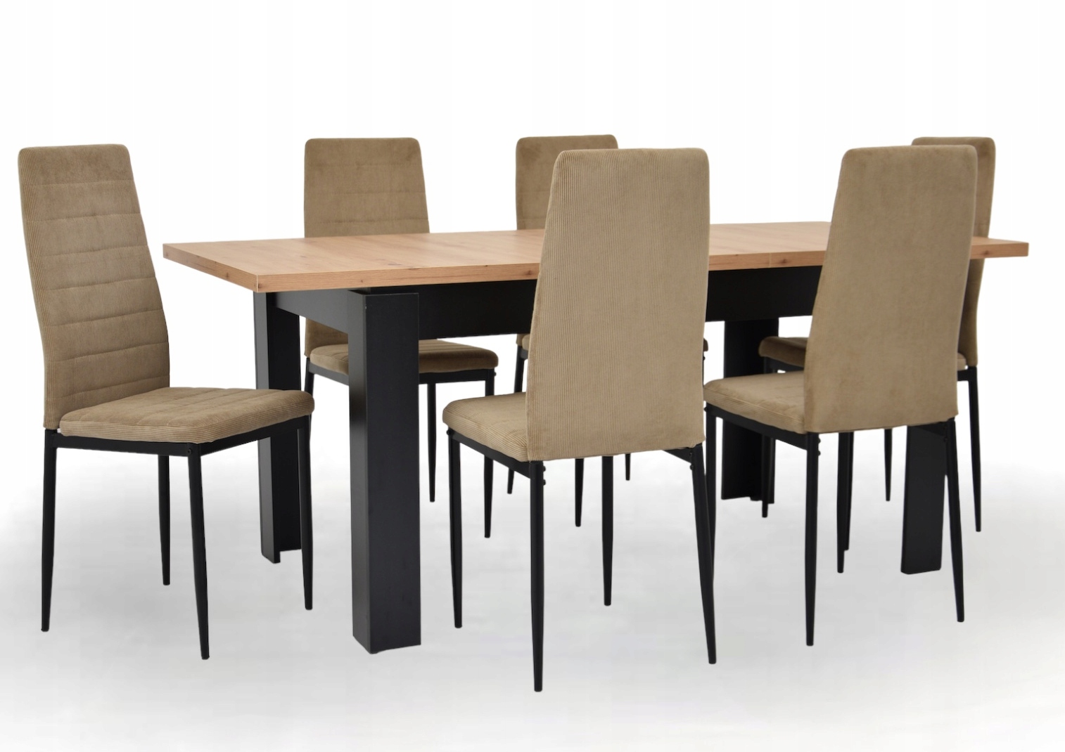

Komplet Stół 80x140 rozkładany 6 krzeseł