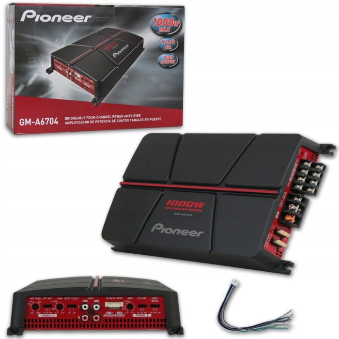 

Wzmacniacz Samochodowy Pioneer GM-A6704 1000W 4-CH