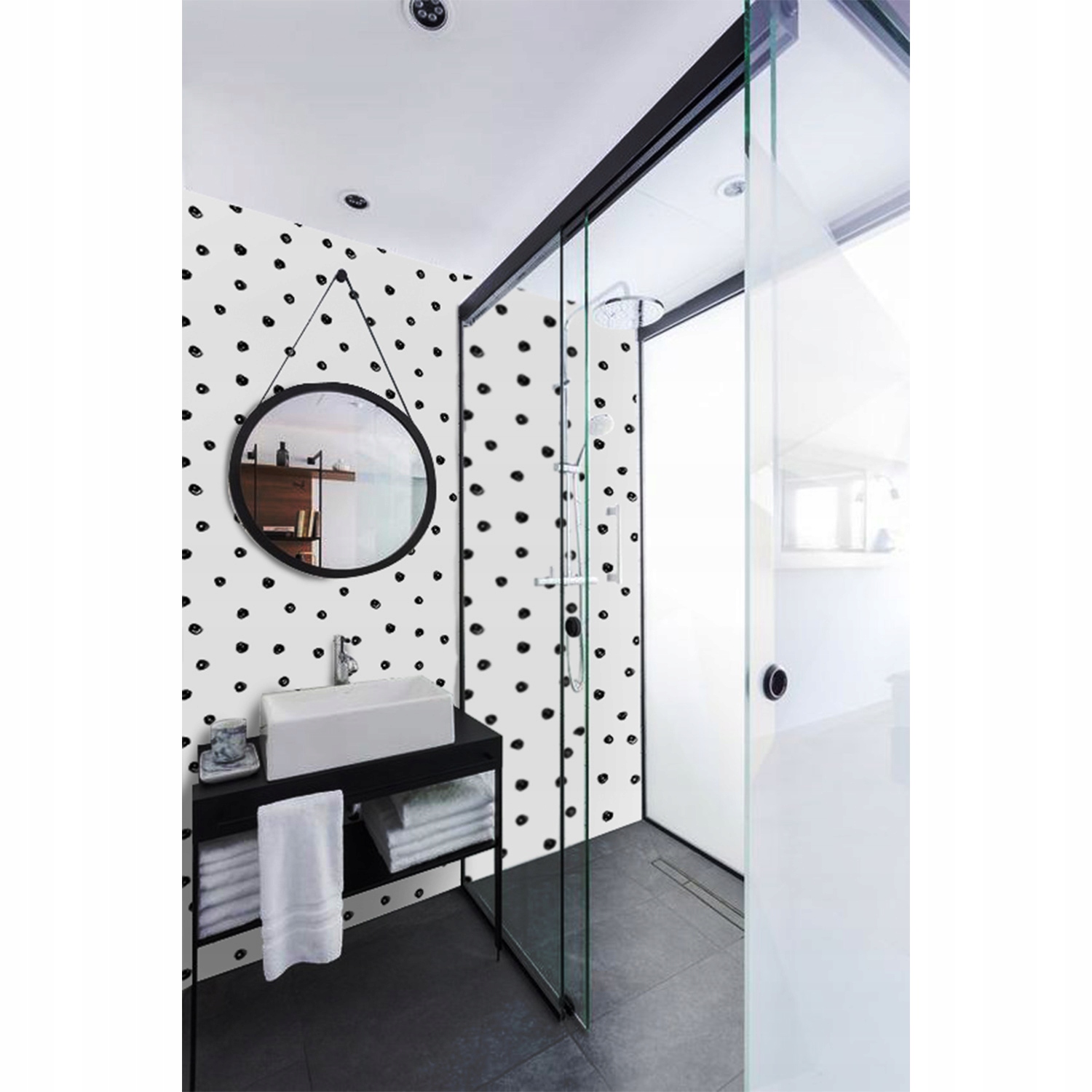 

Fototapeta do salonu Groszki styl retro 290x290 cm