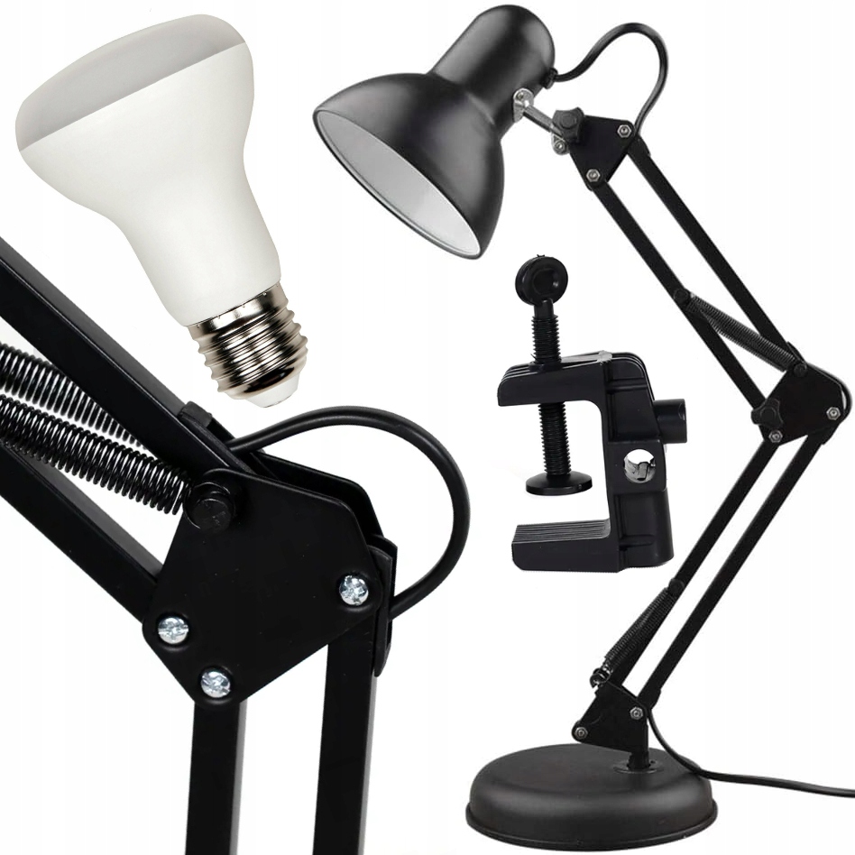 

Lampka Biurkowa Kreślarska Szkolna Led Żarówka