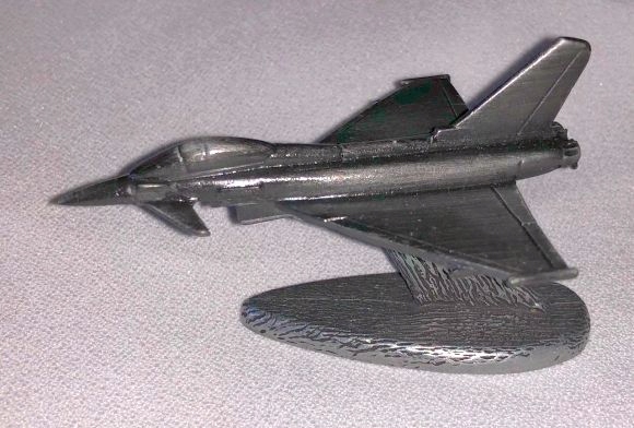 Efa Euro Fighter kovový model na stativu