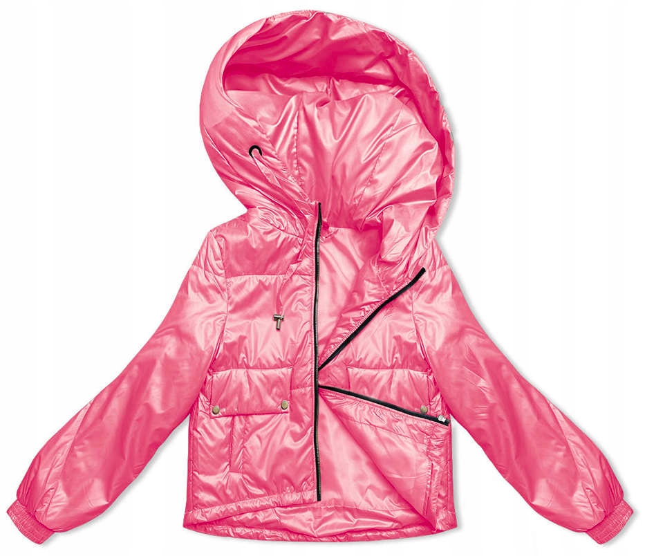 Bunda S S Kapucí B8216 Růžová XL (42)