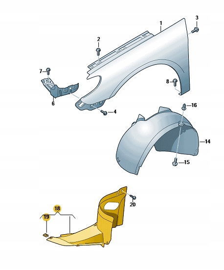 комплект передних volkswagen Passat CC 4SZT