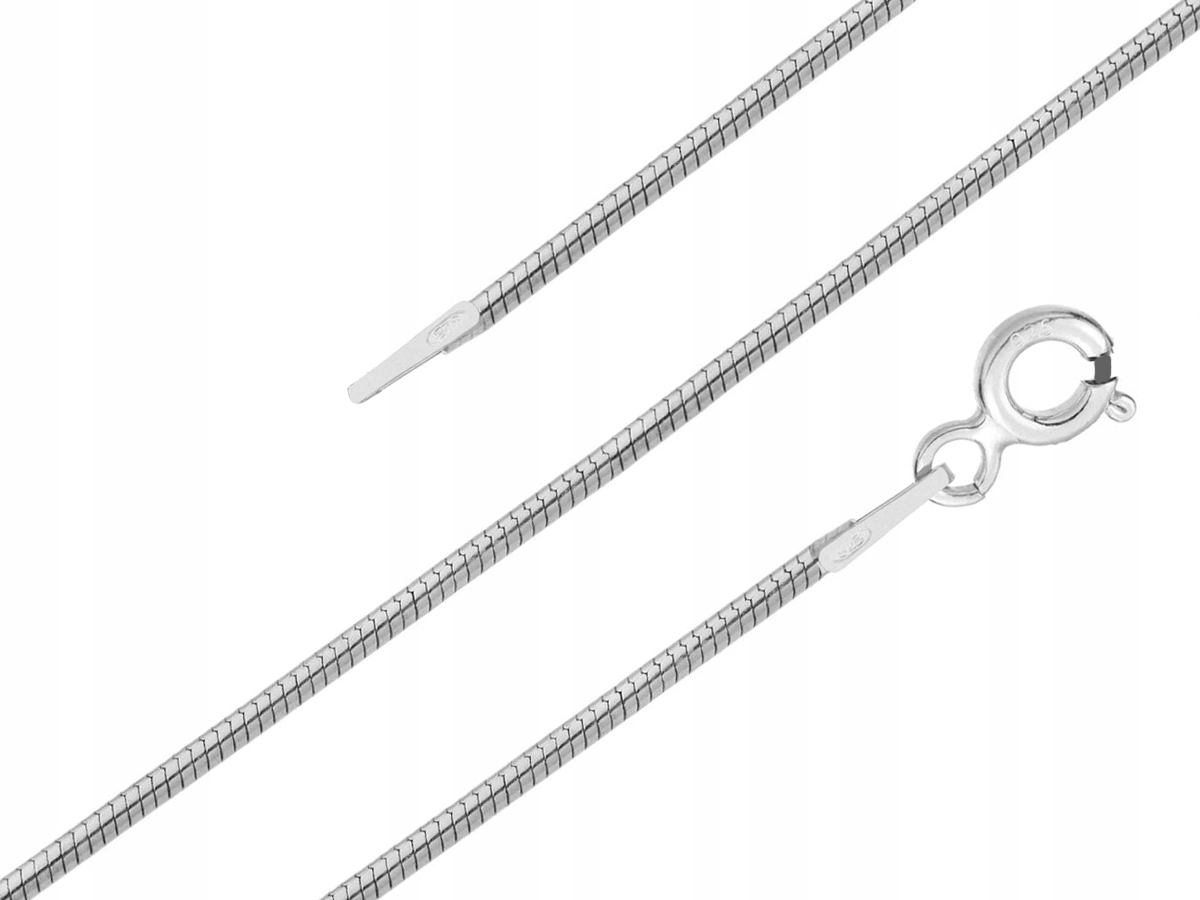 

Srebrny Łańcuszek Żmijka C015 Długość 40cm