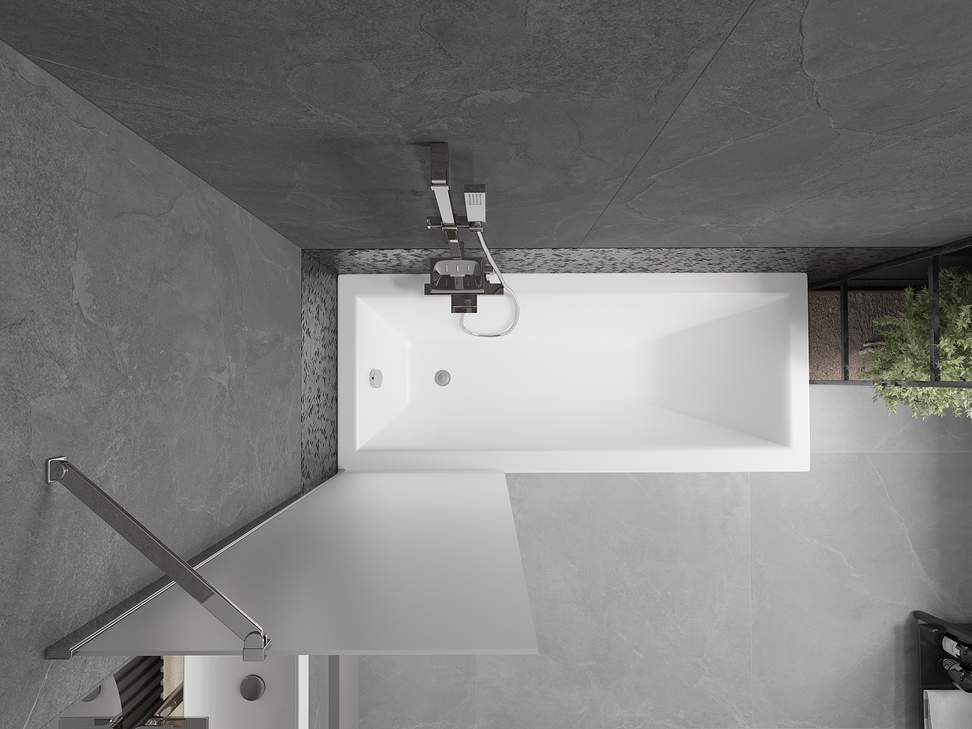 MEXEN NEXT PARAWAN NAWANNOWY 1-S FIX 60 CM CHROM EAN (GTIN) 5905315135155