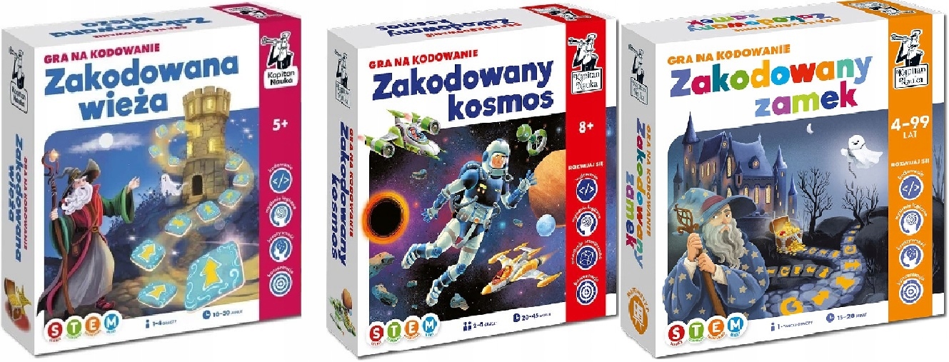 Zakodowana wieża kosmos zamek Gra na kodowanie