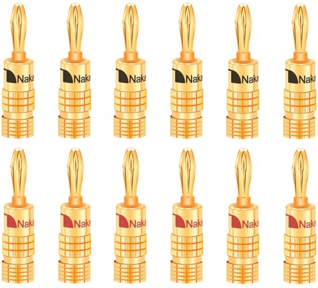 Nakamichi Banánové Konektory Gold Limited 12 Ks