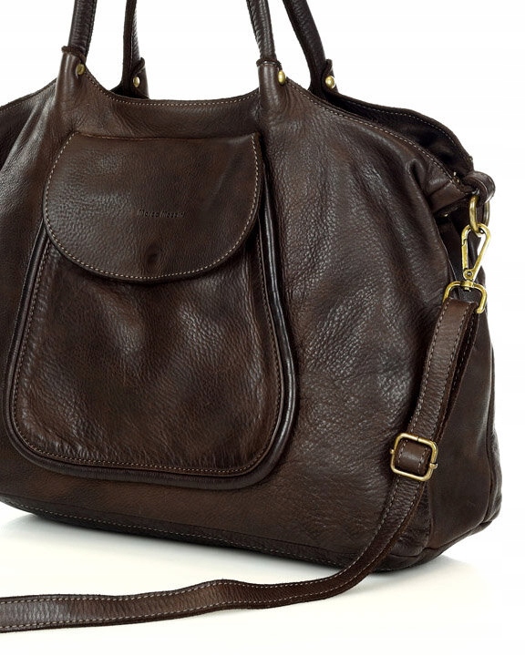 Duża torebka damska SHOPPER skórzana Marco Mazzini Materiał dominujący skóra naturalna